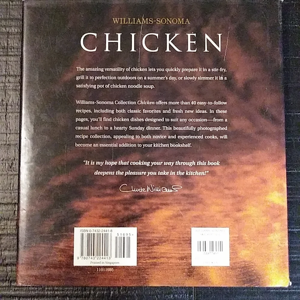Williams-Sonoma Chicken cookbook